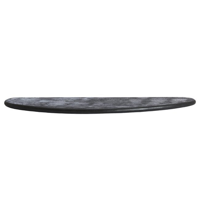 Light en Living Wandplank 110x25x3 cm GINOSA hout  mat zwart