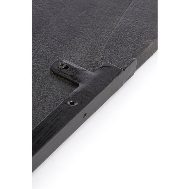 Light en Living Wandplank 110x25x3 cm GINOSA hout  mat zwart