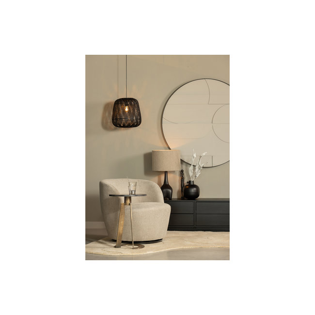 Woood Foss Tafellampvoet Aluminium Antique Zwart/bruin