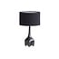 Woood Foss Tafellampvoet Aluminium Antique Zwart/bruin