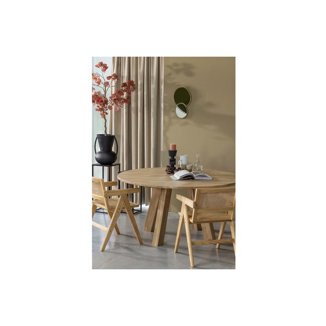 Woood Rhonda Xl Eettafel Ø 150cm Eiken Naturel [fsc]