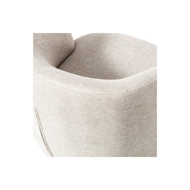 Woood Serra Draaifauteuil Geweven Stof Off White