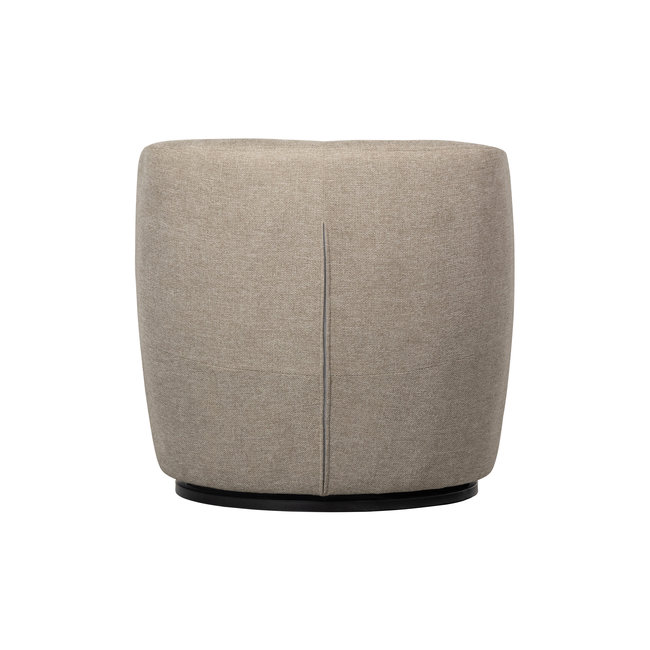 Woood Serra Draaifauteuil Geweven Stof Zand