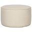 Woood Sara Poef Laag Bouclé Crème 36 x Ø60