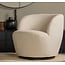 Woood Serra Draaifauteuil Geweven Stof Off White