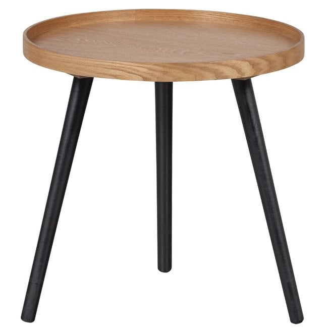 Woood Mesa Bijzettafel M Hout Naturel 45xØ45