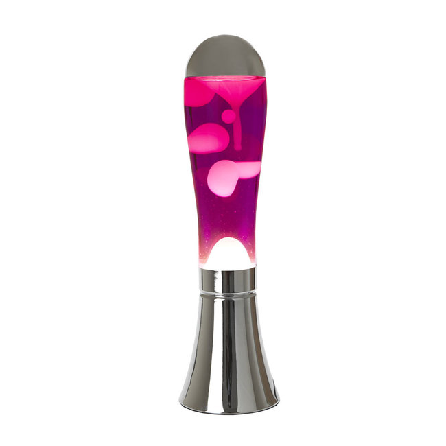 Balvi Lavalamp roze/zilver