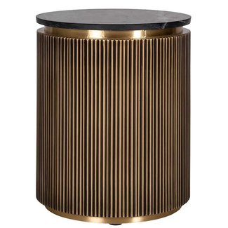 Richmond Interiors  Bijzettafel Ironville 50Ø - Goud