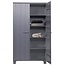 Woood Dennis Kast Grenen Steel Grey Geborsteld [fsc]