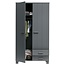 Woood Dennis Kast Met Laden Grenen Steel Grey Geborsteld [fsc]