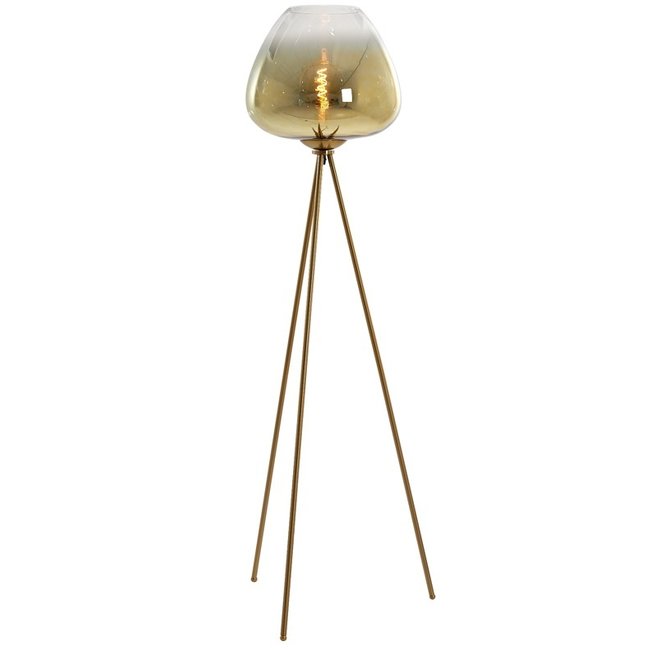 Light en Living Vloerlamp Ø42x146 cm MAYSON glas  goud-helder+goud