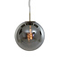 Light en Living Hanglamp MEDINA antiek brons met smoke glas - 2 maten