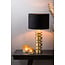 Light en Living Lampenkap cilinder VELOURS zwart-taupe - diverse maten
