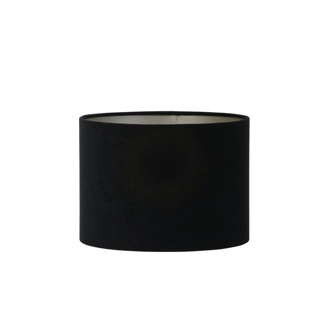 Light en Living Lampenkap cilinder VELOURS zwart-taupe - diverse maten