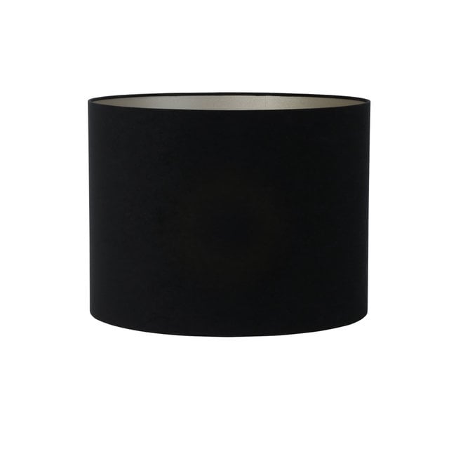 Light en Living Lampenkap cilinder VELOURS zwart-taupe - diverse maten