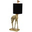 Light en Living Tafellamp 28x20x68 cm GIRAFFE antiek  brons+velvet zwart