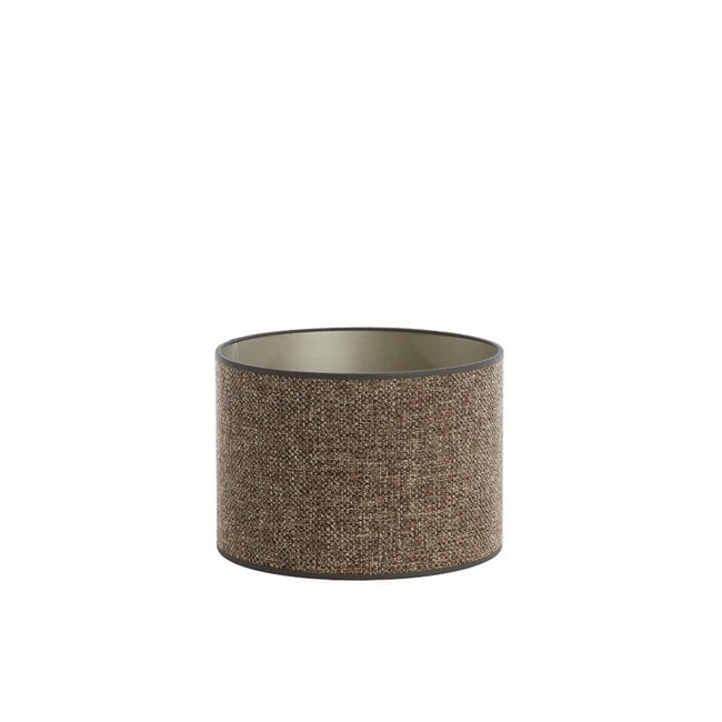 Light en Living Kap cilinder SAVERNA  donker bruin - diverse afmetingen