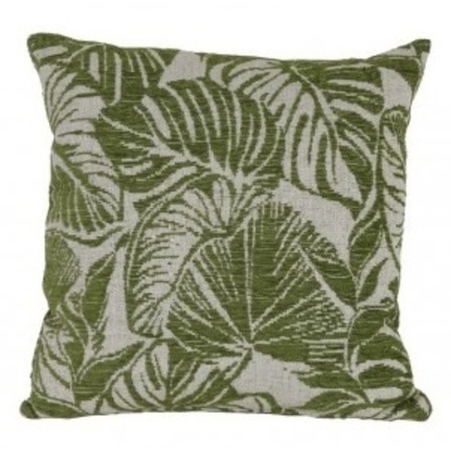 Light en Living Kussen 45x45 cm CAPREA groen - Light & Living