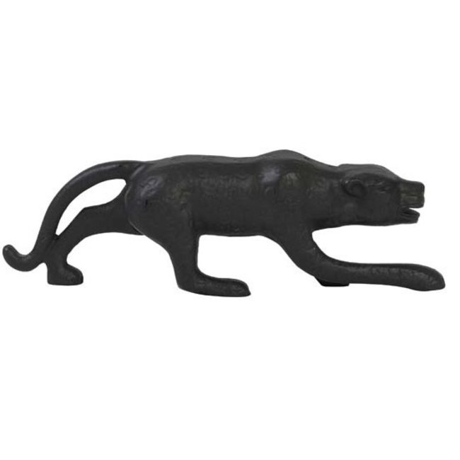 Light en Living Ornament Luipaard Mat Zwart 21 cm - Light & Living