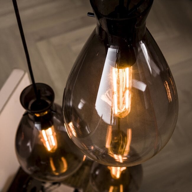 WoonStijl Hanglamp 3L nugget shaded