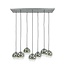 WoonStijl Hanglamp 4+3L bubble shaded