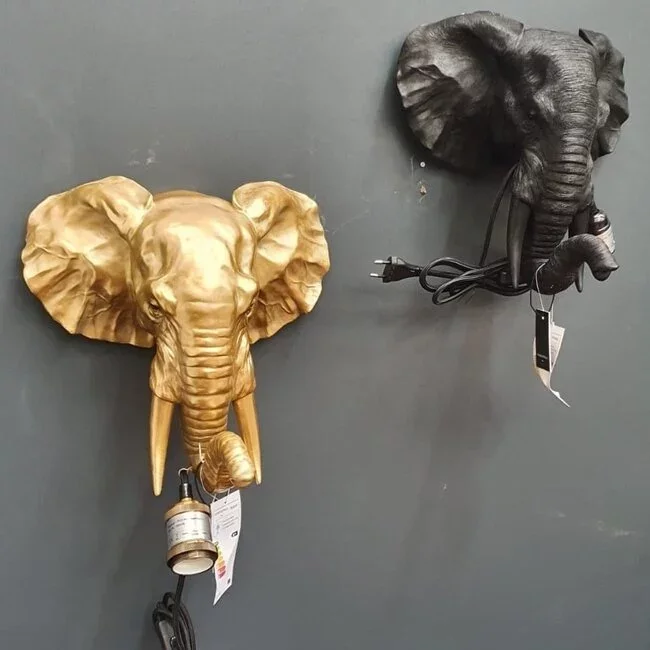 Countryfield Wandlamp olifant E27 Orwell goud