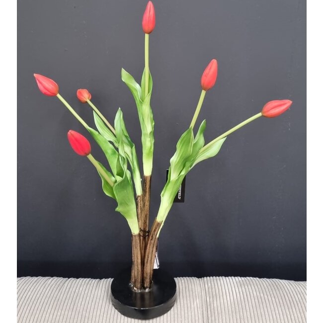 Countryfield Boeket kunstbloemen Tulip rood