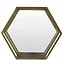 Light en Living Wandrek+spiegel  HUAL antiek brons 57x25,5x50 cm