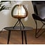 Light en Living Tafellamp Mayson Ø30x43 cm - Mat Zwart & Smoke Glas
