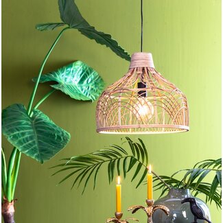 Light en Living Hanglamp POCITA rotan naturel - Ø42 cm