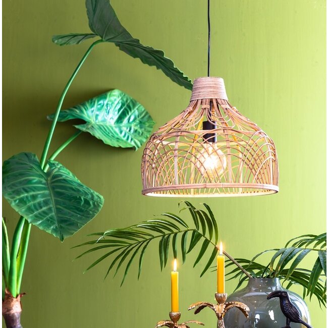 Light en Living Hanglamp Ø42x35 cm POCITA rotan naturel S
