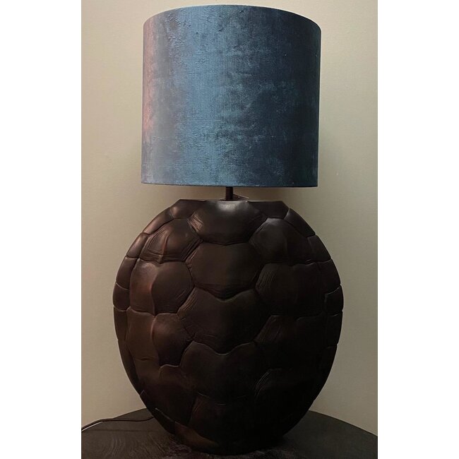 Light en Living Lampvoet TURTLE  mat zwart 54,5 cm hoog
