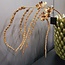 PTMD Kunsttak Twig Plant copper glitter amaranthus spray