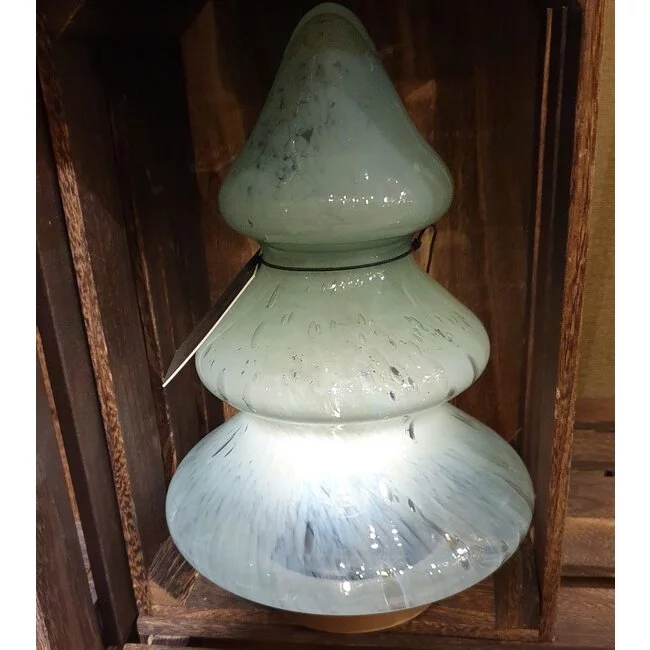 Light en Living Tafellamp LED Ø14x20 cm TREE glas mint groen+goud