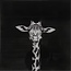 Countryfield Schilderij Makela zwart vierkant - Stijlvolle giraffe wanddecoratie