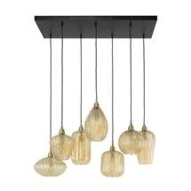 WoonStijl Hanglamp 4+3 V-shape pattern mix