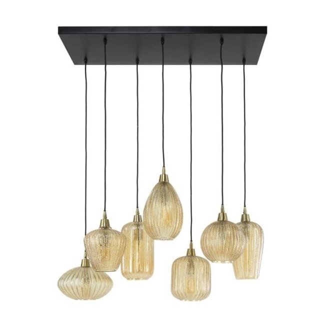 WoonStijl Hanglamp 4+3 V-shape pattern mix
