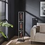 WoonStijl Vloerlamp 3L tower smoke glas-geperforeerd staal