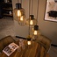 WoonStijl Hanglamp 5L getrapt mix metal