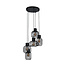 WoonStijl Hanglamp 5L getrapt mix metal