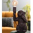 Light en Living Tafellamp aap zwart - Speelse verlichting voor jouw interieur
