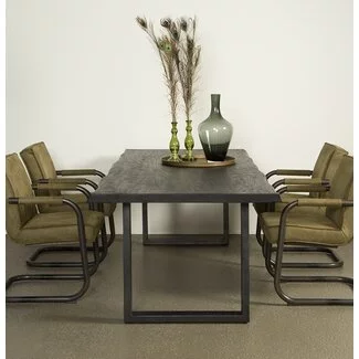 Tower Living Eettafel  Ultimo Live edge blank of zwart - diverse afmetingen