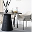 Eleonora Eettafel Aron rond 130 - zwart