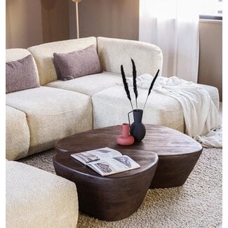 Eleonora Salontafel Mila 70x53x35 - bruin