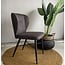 WoonMax Eettafelstoel Beauty Zorro - Cognac, Antraciet en Groen