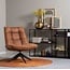 Woood Jouke draaifauteuil kunstleer - Cognac