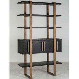 Richmond Interiors  Wandkast Cambon 4-deuren 4-planken donkerbruin