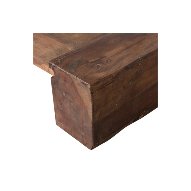 Woood Cuno Salontafel Laag Hout Donkerbruin