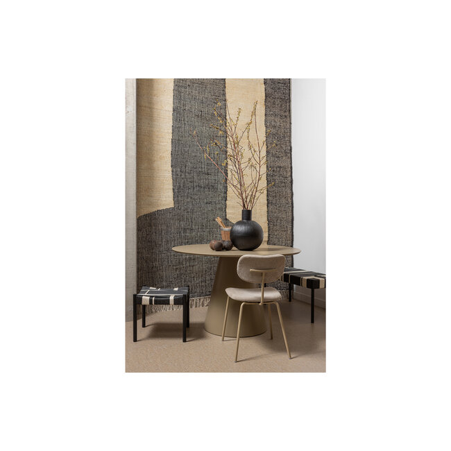 Woood Jorre Eettafel Mdf Militair Bruin Ø120cm