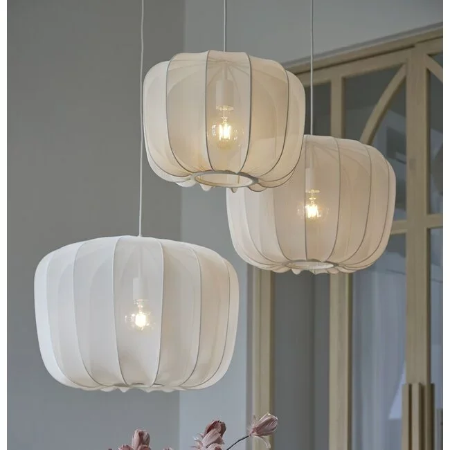 Light en Living Hanglamp Ø40x30 cm PLUMERIA zand - Light & Living